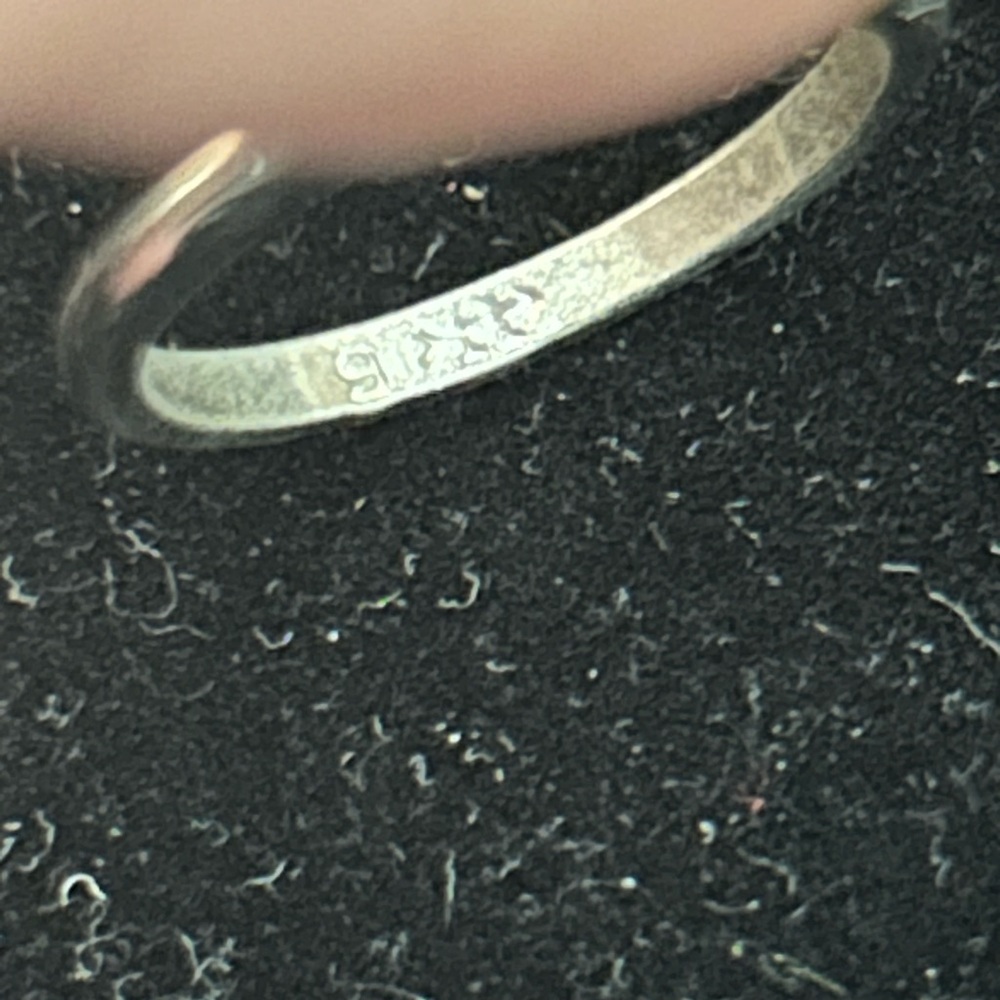 Uncas Silver Ring With Clear Solitaire Stone - image 3